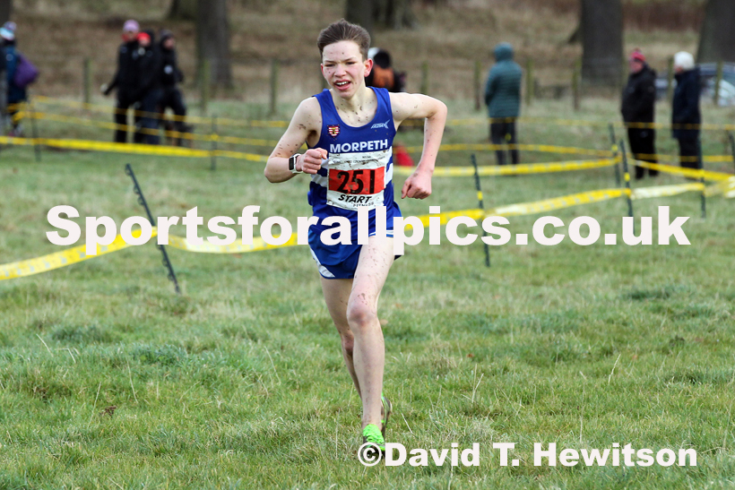 Boys under-15s cross country, 2019 North Eastern Cross Country Champs., Alnwick, Northumberland.  Photo: David T. Hewitson/Sports for All Pics